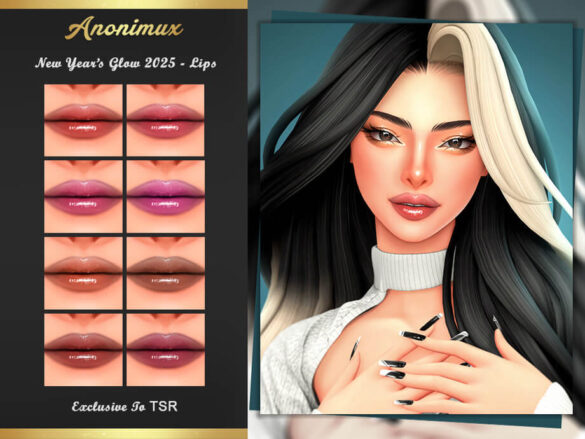 New Years Glow 2025 Lips Sims 4 Update